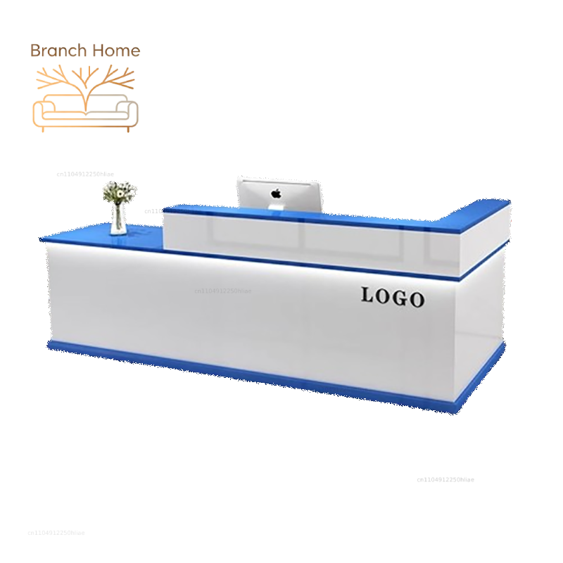 Office Furniture In Usa - Bancone Reception di Lusso con Spazio