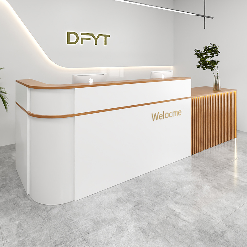 Office Furniture In Usa - Bancone Reception Industriale di Lusso con