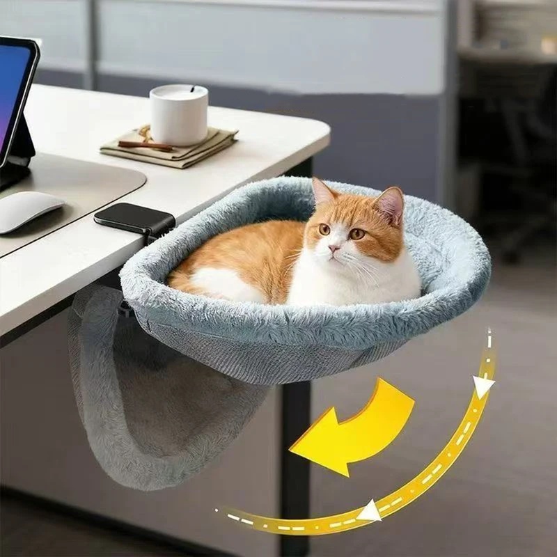 Office Furniture Brand - Amaca da scrivania semicircolare per gatti