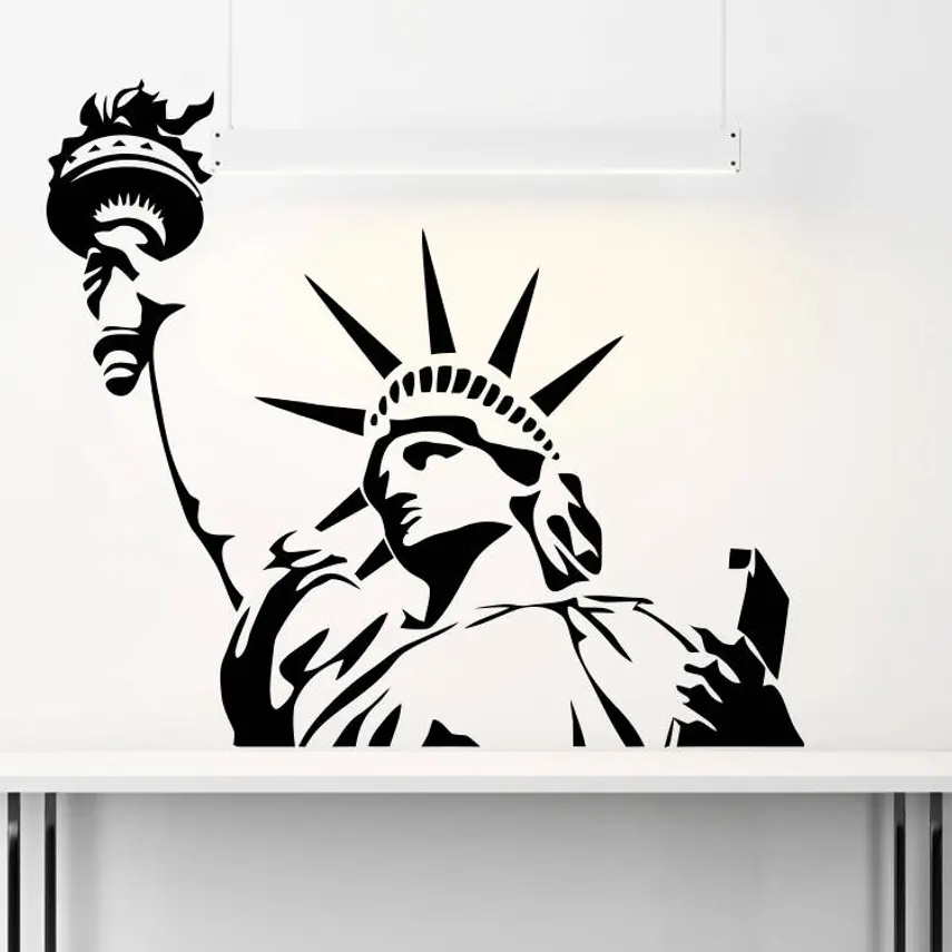 Office Furniture In Usa - USA statua della libertà Wall Sticker