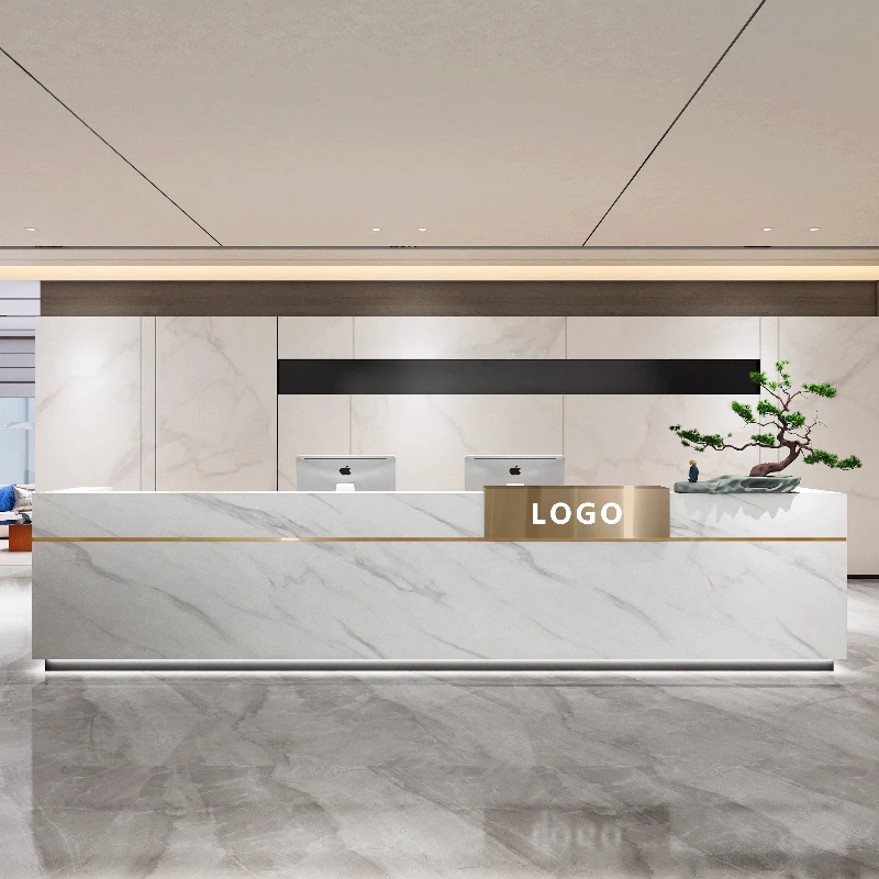 Office Furniture In Usa - Per bancone reception in stile lusso