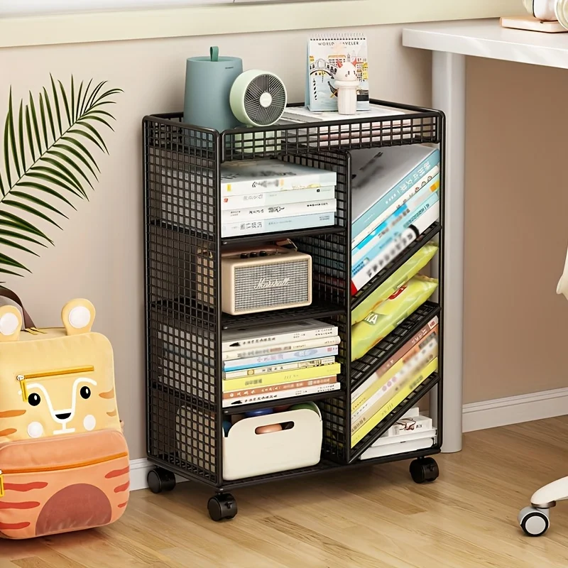 Book Cart Rolling - Carrello per libri con rotelle -