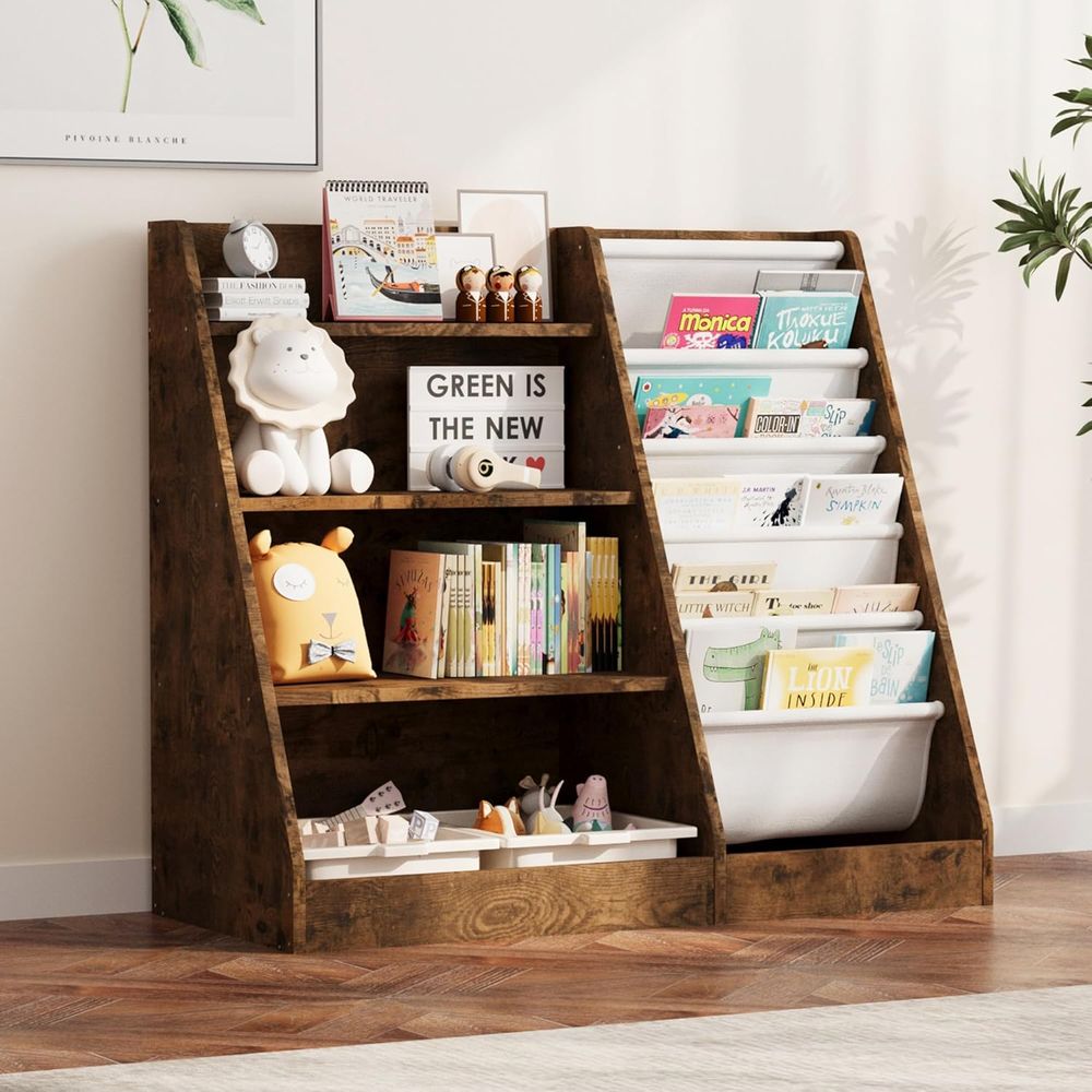 Bookshelf 5 Tier - Libreria in legno a 4 ripiani