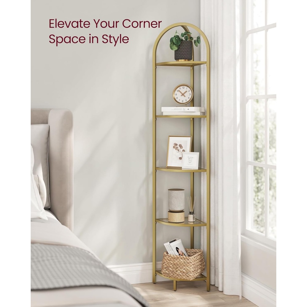Supporto per mensola angolare  - Bookshelf 5 Tier recensione e prezzo