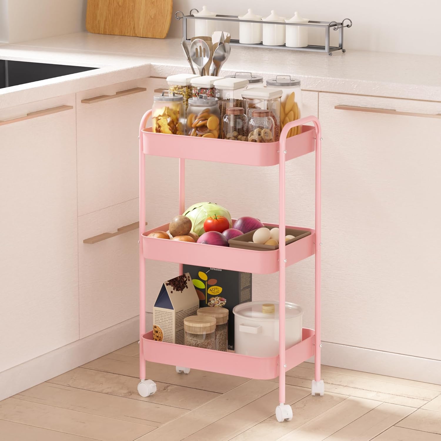 Carrello di Stoccaggio a 3 Rip - Book Cart Rolling recensione e prezzo