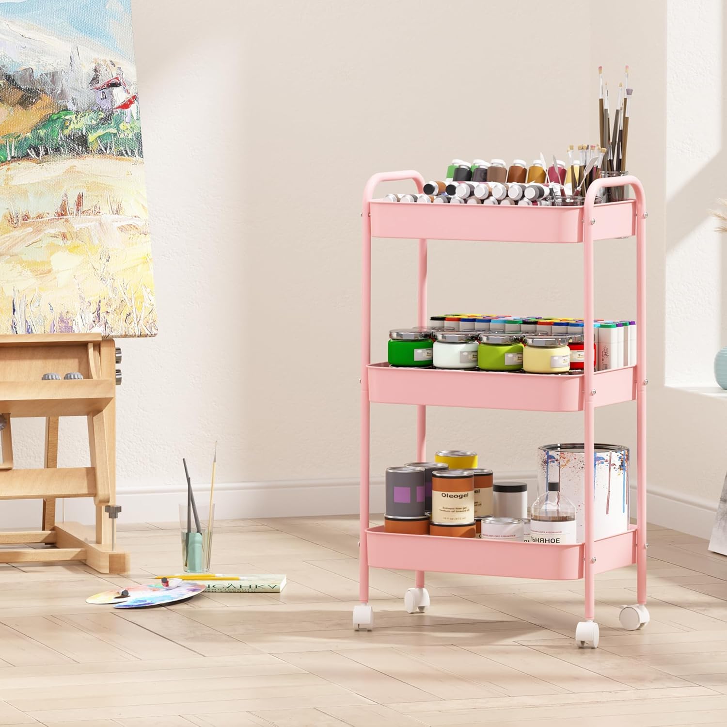 Carrello di Stoccaggio a 3 Rip - Book Cart Rolling recensione e prezzo
