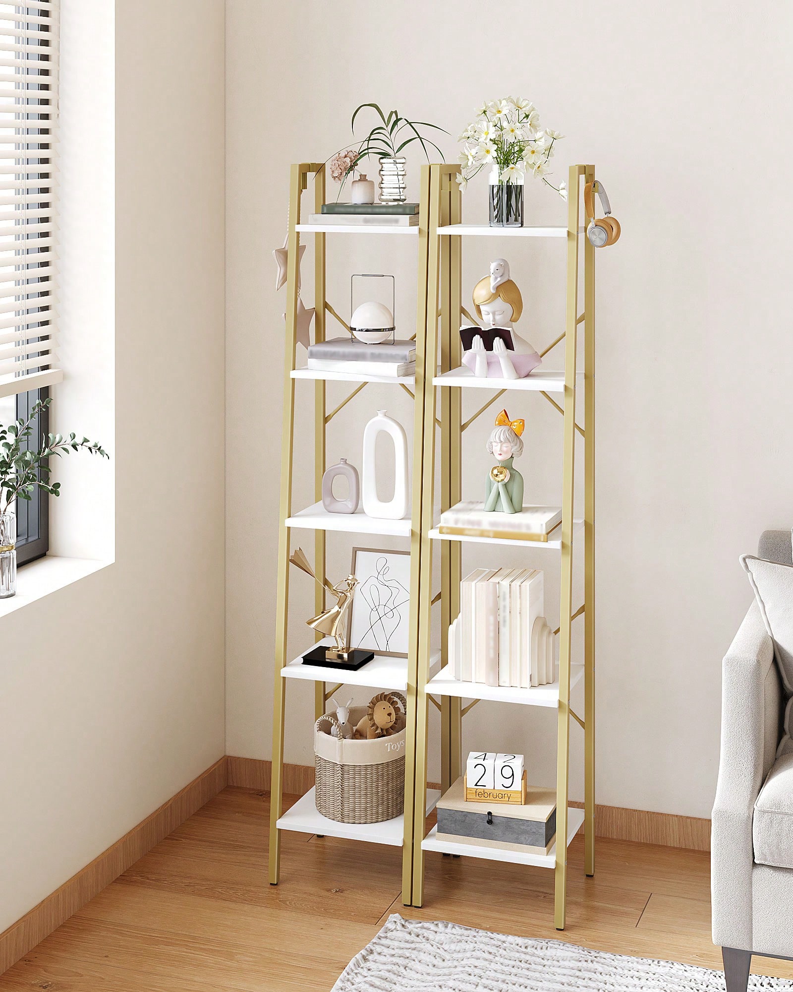 Scaffale a 5 Ripiani in Stile  - Bookshelf 5 Tier recensione e prezzo