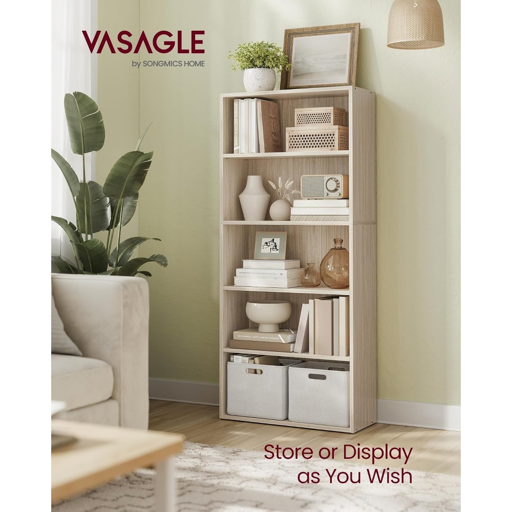 Collezione VASAGLE CUSTOS - Li - Bookshelf 5 Tier recensione e prezzo