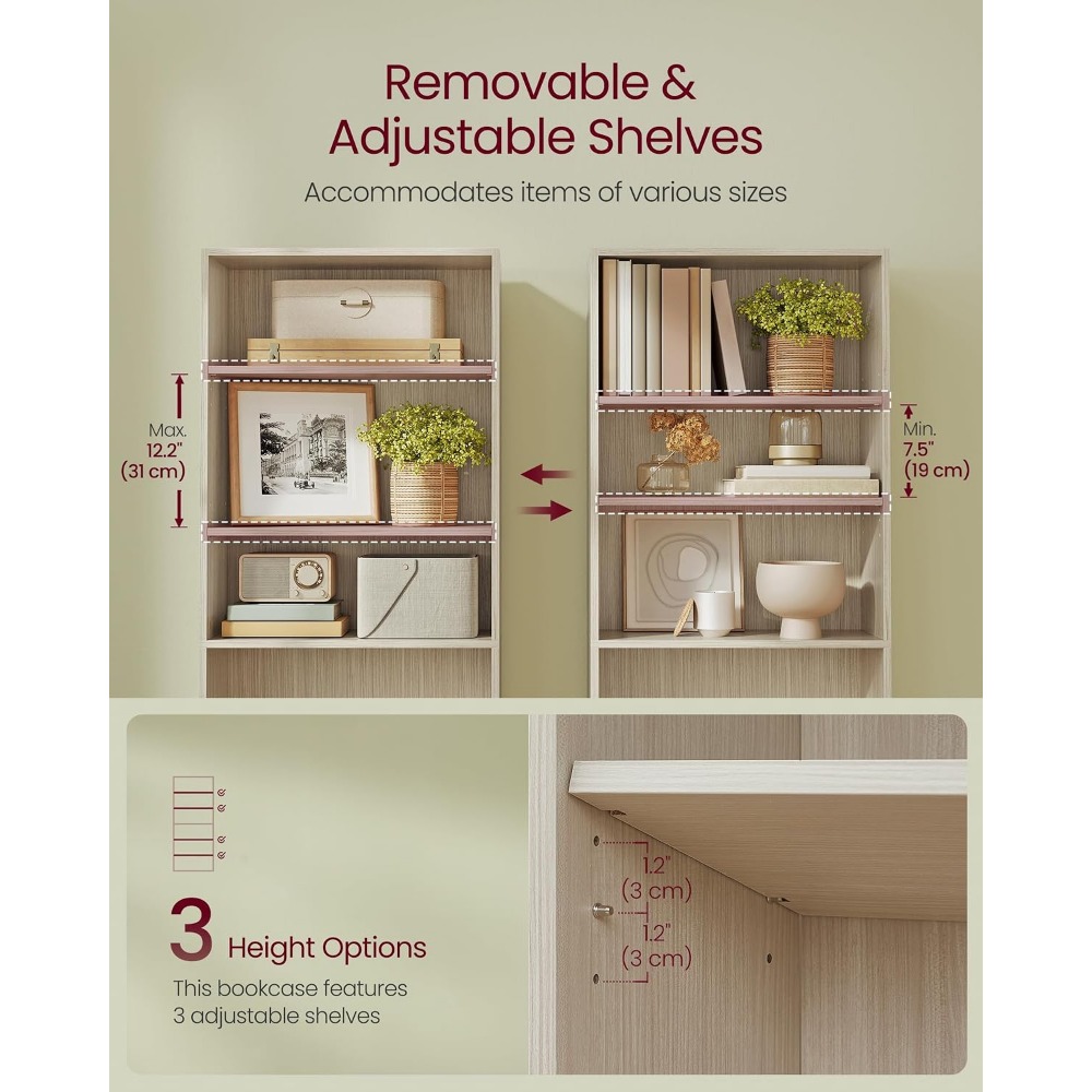 Collezione VASAGLE CUSTOS - Li - Bookshelf 5 Tier recensione e prezzo