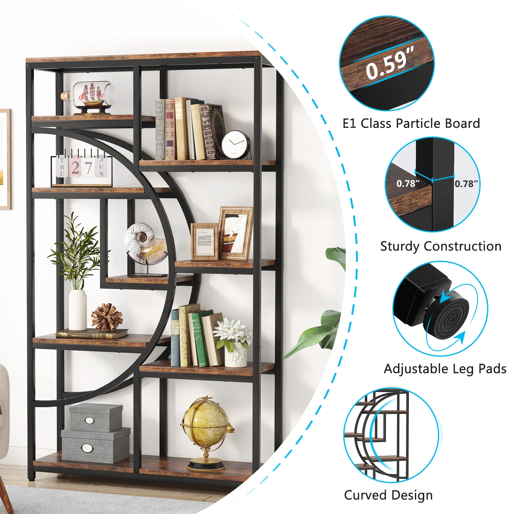 Tribesigns Bookshelf Libreria  - Bookshelf 5 Tier recensione e prezzo