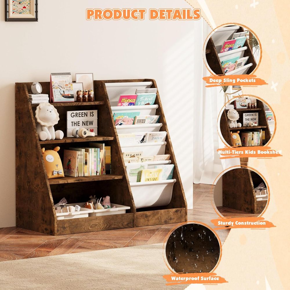 Libreria in legno a 4 ripiani  - Bookshelf 5 Tier recensione e prezzo
