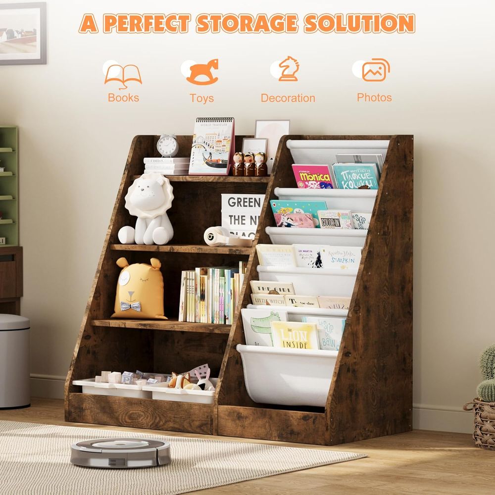 Libreria in legno a 4 ripiani  - Bookshelf 5 Tier recensione e prezzo